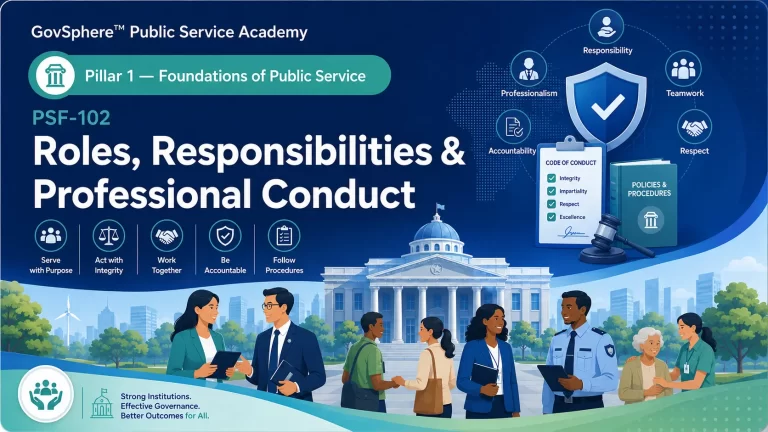 Roles, Responsibilities & Professional Conduct