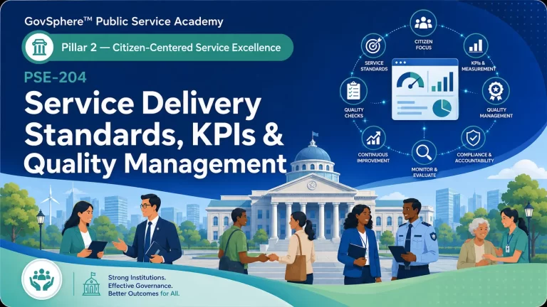 Service Delivery Standards, KPIs & Quality Management